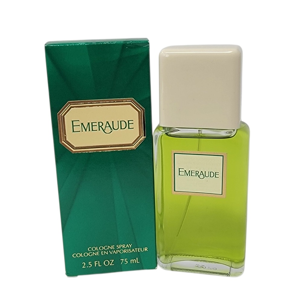 Coty Emeraude Cologne Spray 2.5 Oz 75 mL New In Box Green Fragrance